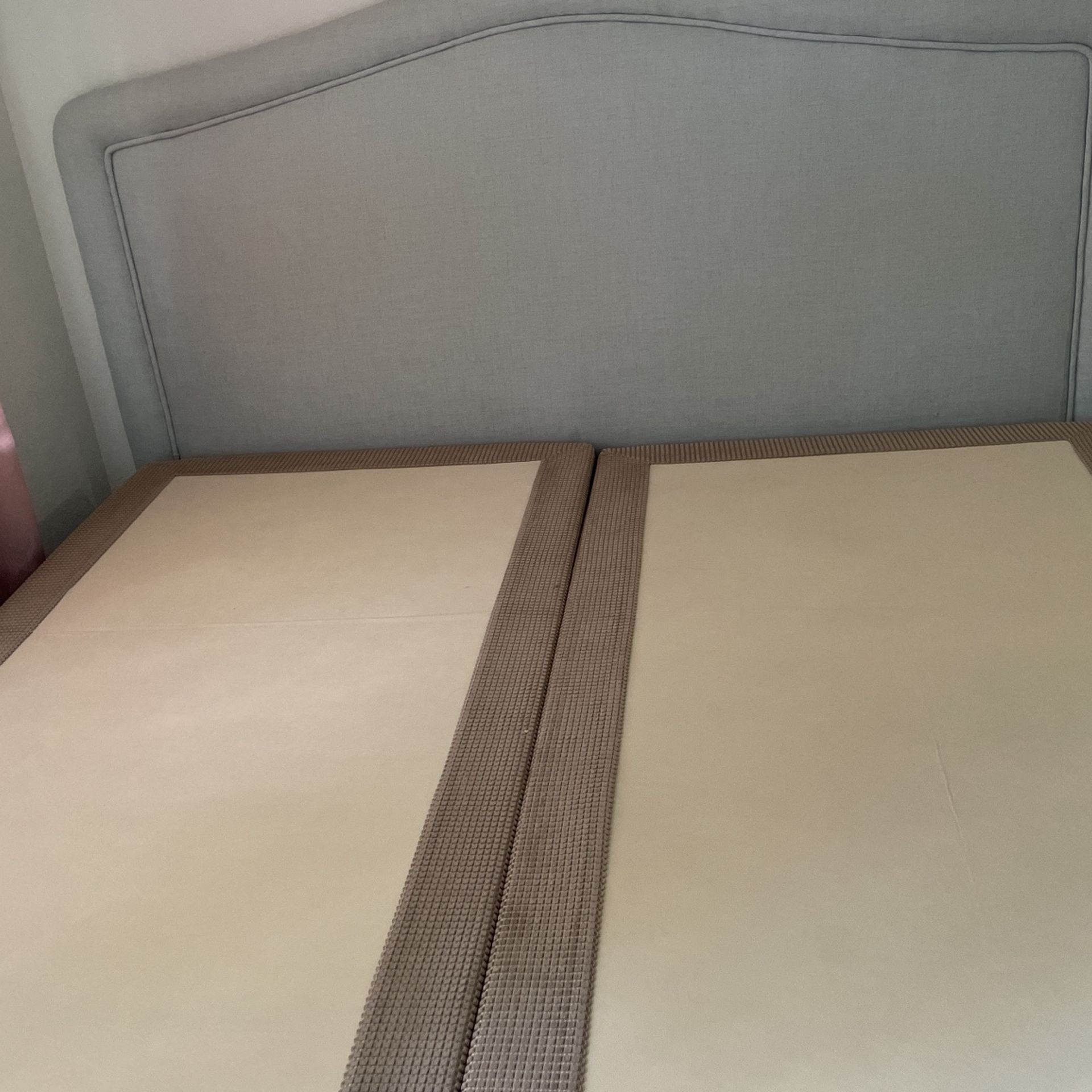 Serta king size bed frame with beautyrest spa collection mattress