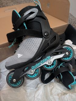 Woman's roller blades size 7 EU 38  teal/ gray/black