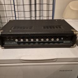 Acoustic B200h Bass Head Needs Fuse And Adaptor 