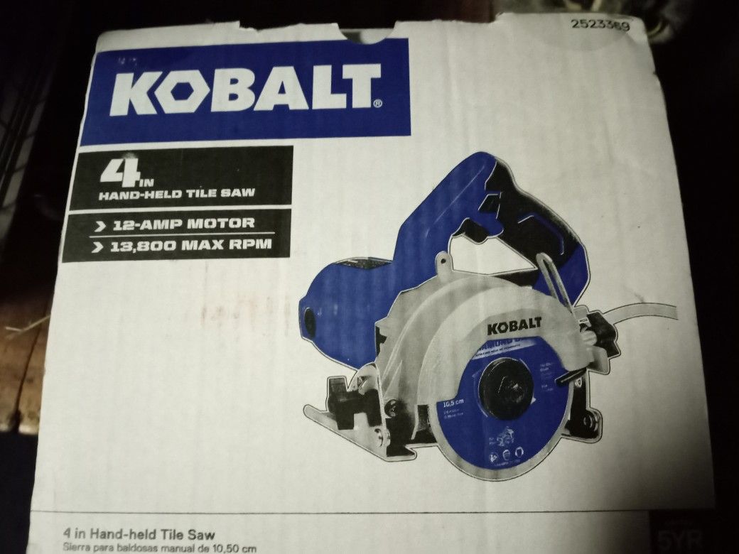 Kobalt Wet Tile Saw (NEW)