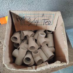 Lasco T coupling, 3/4" nested (press fit), 401-007BC, SCH 40 PVC 1, D2466
