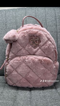 Pink Fur Juicy Backpack