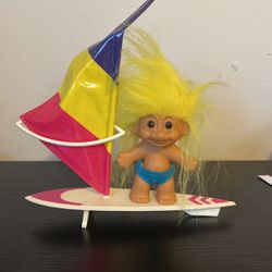 Surfer Troll Doll