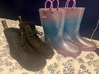 Raining boots and dr Martens
