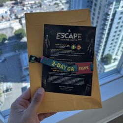 (1) Escape Halloween 2 Day GA wristband