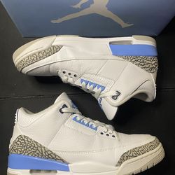 JORDAN 3 UNC SIZE 12 MENS With Box! Used Selling As Is! CHECK CHECK VERIFIED 