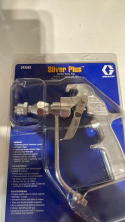 Graco Silver spray paint gun