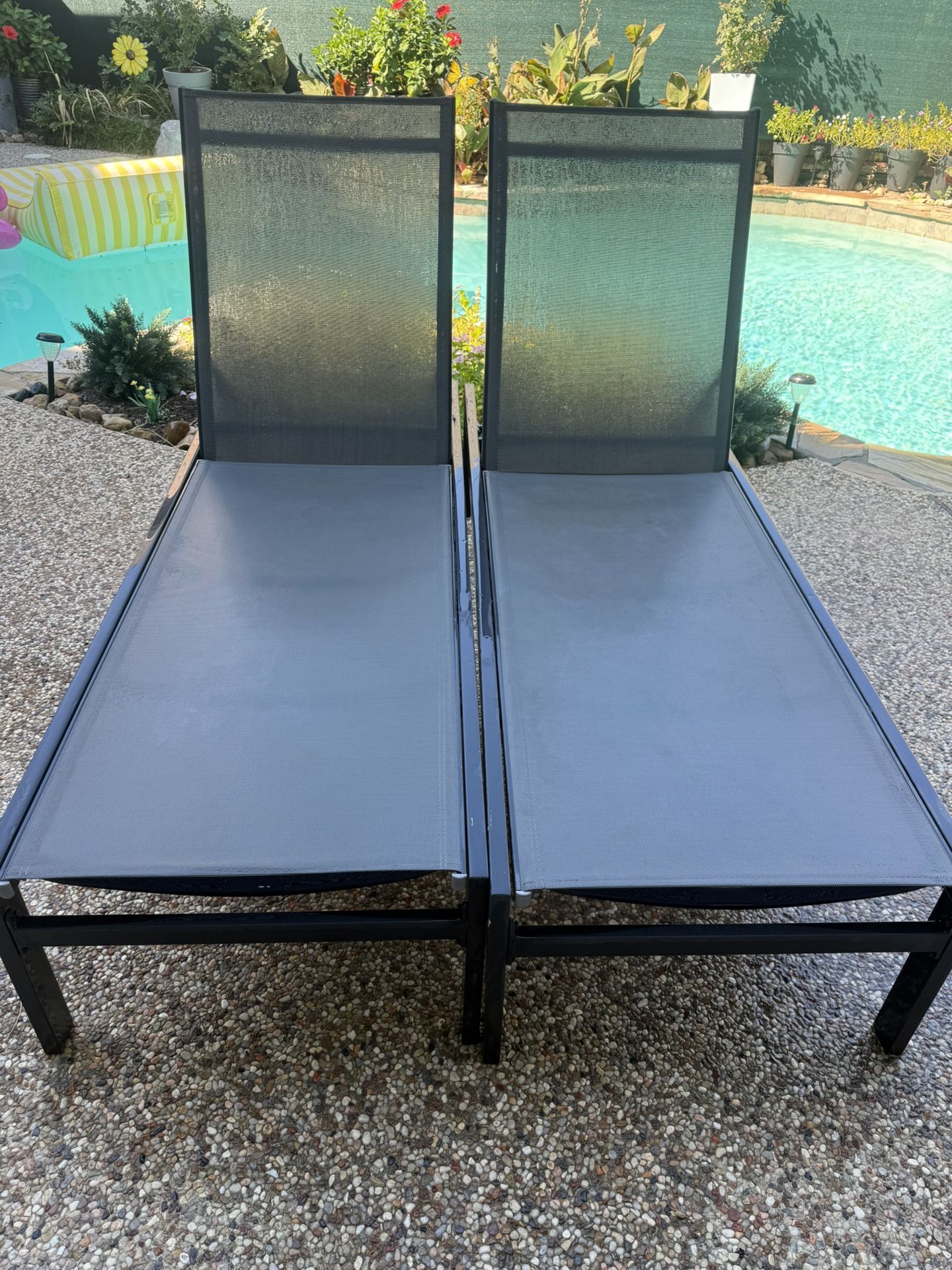 Set Of 2 Sun Loungers