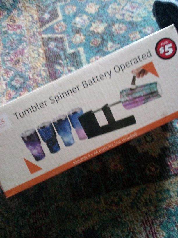 Tumbler Spinner Battery Operated. Never Opened. 
