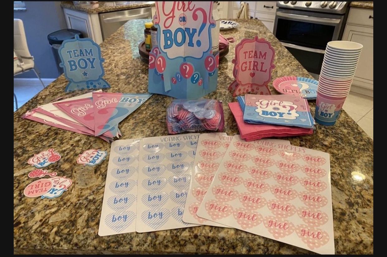 Gender Reveal Decorations 