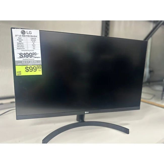 HUGE SHIPMENT IN!!! 27" LG FHD 1080p Monitor 27MK60TM