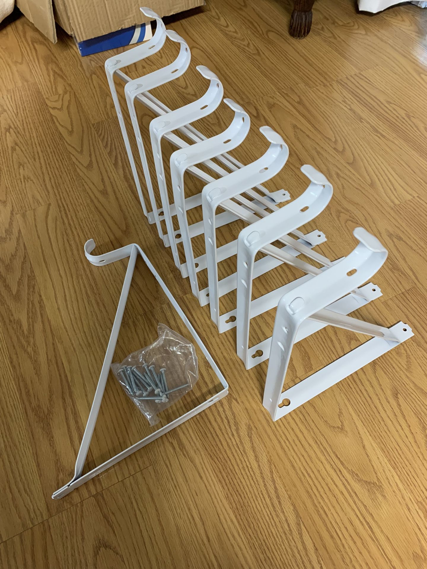 White Hanging Pot Brackets