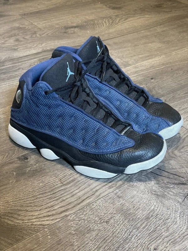 Nike Air Jordan 13 Retro Mid Flint Blue & White Size 7Y Shoes