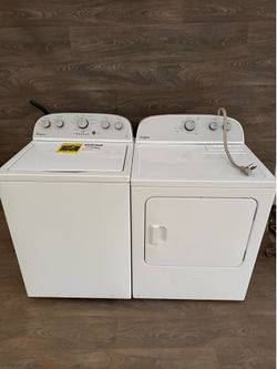 Whirlpool washer and electric dryer