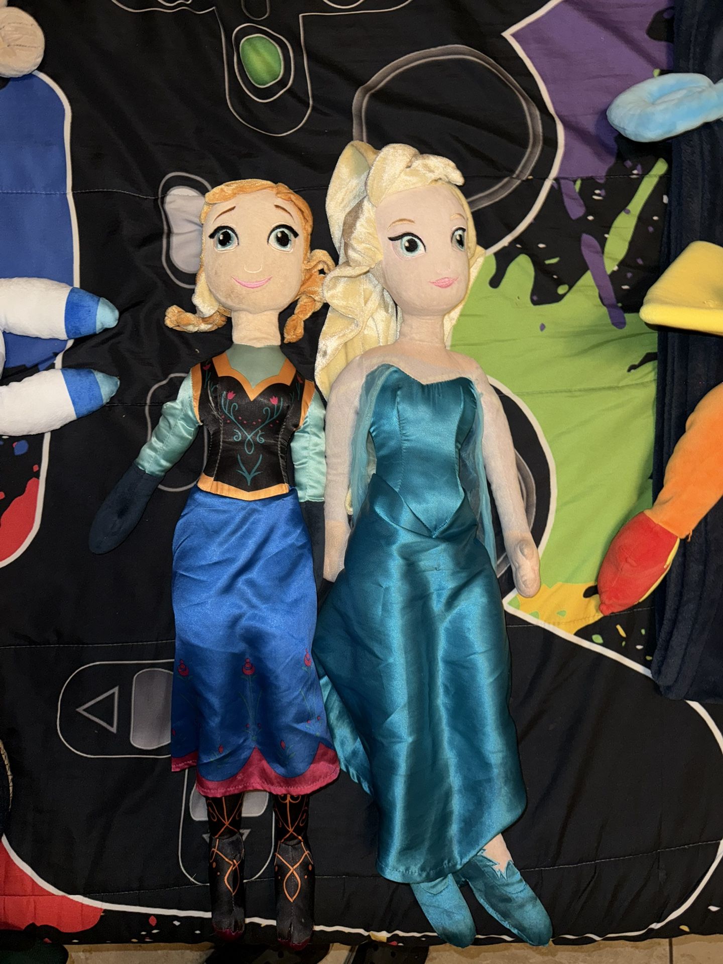 Elsa And Anna Plushies