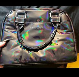 🔥 DIABLA'z - NEW UNUSED - BRAND NEW - Black Holographic Lunch Bag Purse Pouch
