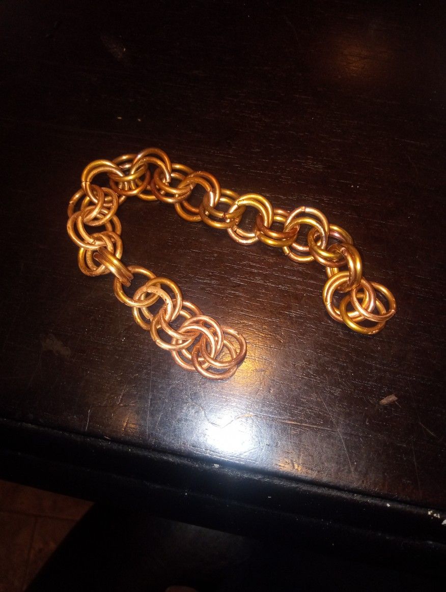 Double Link Copper Chain