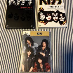 KISS KISSOLOGY dvd’s Volumes 1 & 3 + Bonus KISS dvd