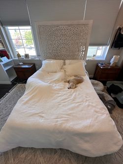 Solid wood, Moroccan queen, size bedframe Solid wood, Moroccan queen, size bed, bedframe
