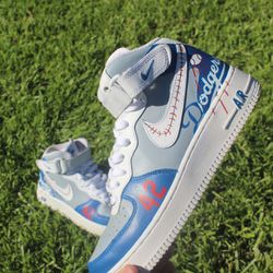 Nike Air Force 1 '07 Mid "Dodgers" Size 6Y