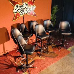 Set Of 7 RETRO barstools 