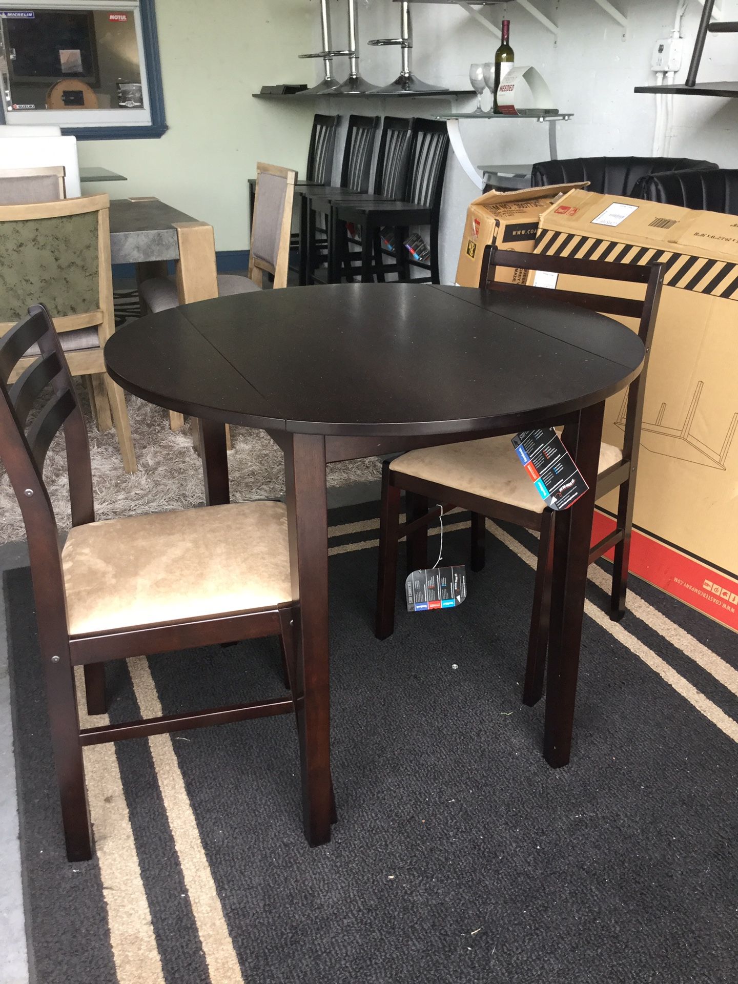 Table and 2 chairs