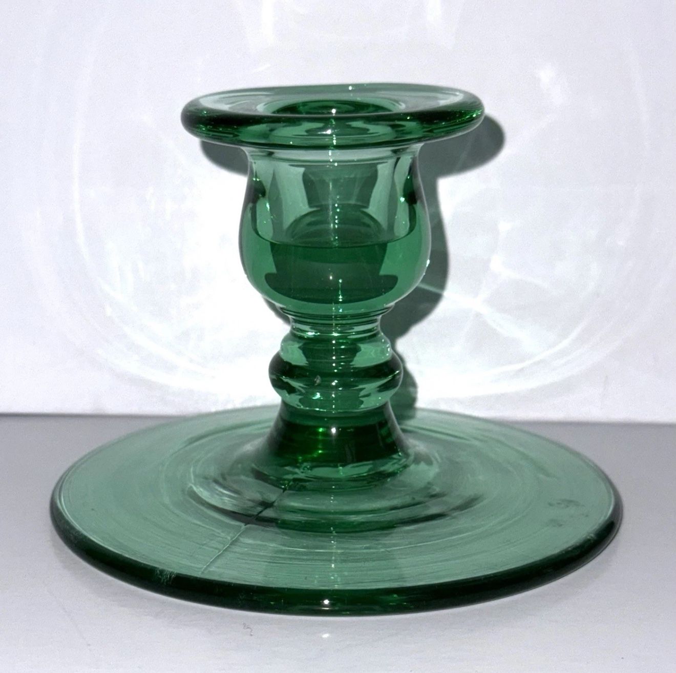 Unmatched Uranium Glass Candle Holders