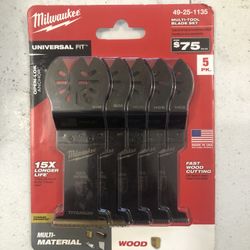 5 Piece Oscillating Multi Tool Set 