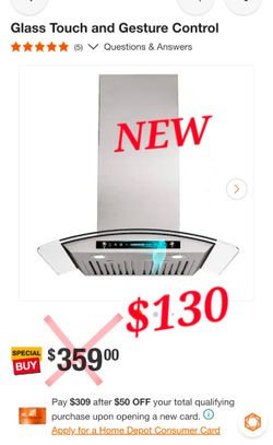 NEW INATECK 36” Range Hood 900 CFM – $130