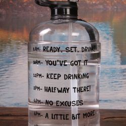 Gallon Water Bottle Motivational Gym Water Bottle 