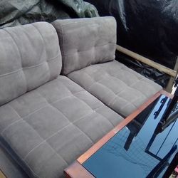 Couch And Entertainment Center 