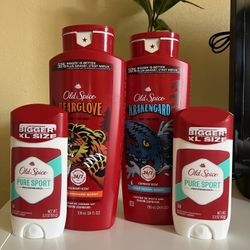 Old Spice Body Wash And Deodorant 