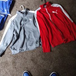 Puma Jackets One Red One Gray