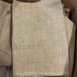 10” by 14” burlap bags About 50 to 60 bags 