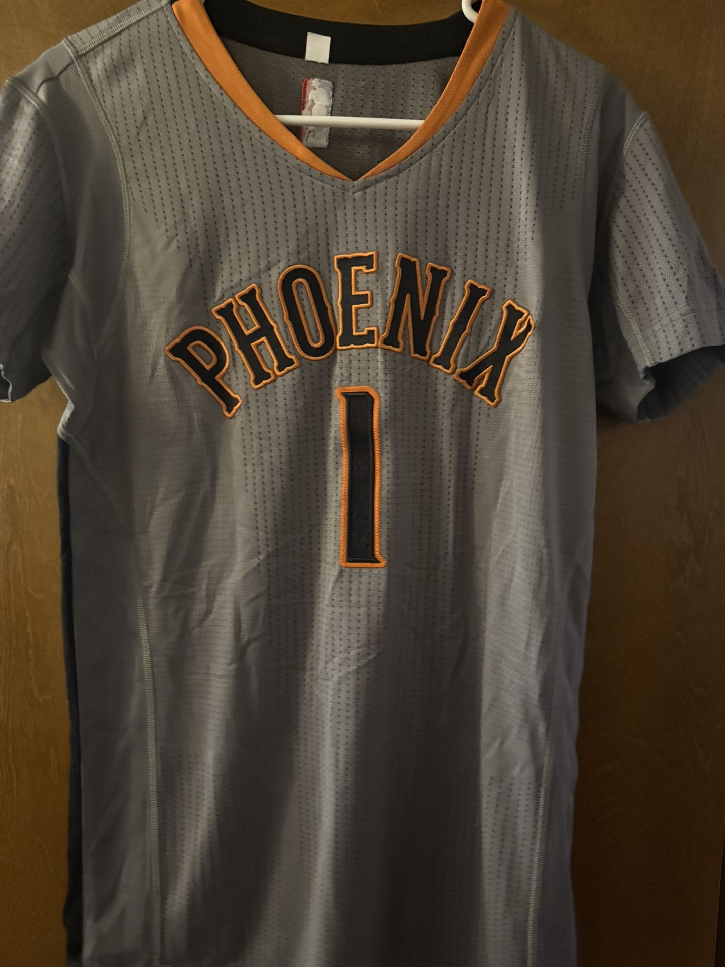 Game Issued Grey Phoenix Suns Jersey With Sleeves