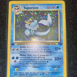 Vaporeon 1st Edition Jungle Holo