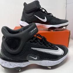 Nike Alpha Huarache Elite 4 Metal Baseball Cleats  Men’s 11  High Top Black New Brand new no box  Zapatos de beisbol 