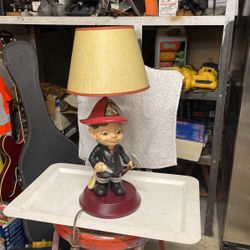 Antique Fireman Lamp 