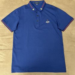 Gucci Polo Shirt (Medium) – Blue Cicada Embroidery