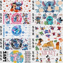 Lilo & Stitch UV DTF 16 Oz Cup Wrap