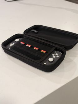 Nintendo Switch Lite Gray with Case and Games