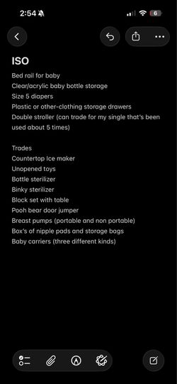 Baby items