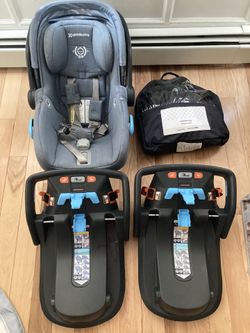 Uppababy mesa Car seat And Two Bases And Cozy Garnish Local Only No Shipping