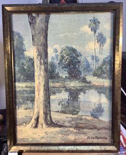 Vintage Felix Ramos  Giclee On Board Artwork Painting