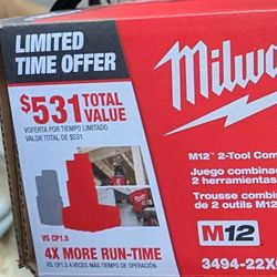 Milwaukee M12 Drill And Impact Drill