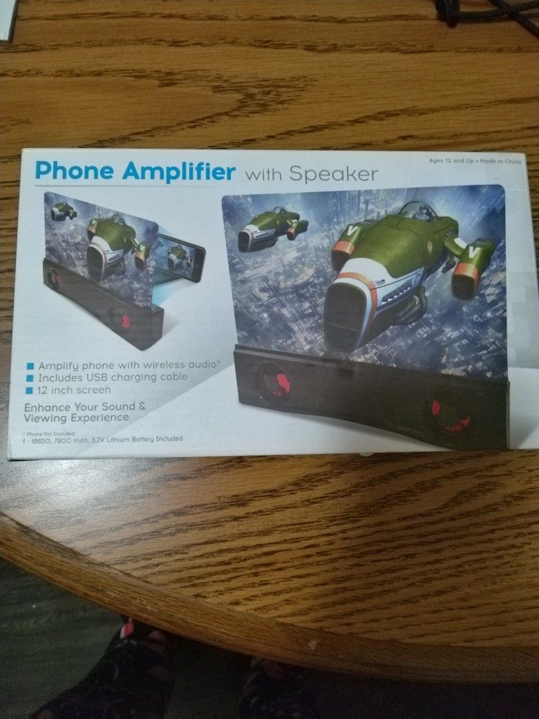 Phone Amplifier With Speaker 