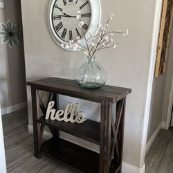 Rustic X Farmhouse Entry Table 