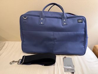 ✅ NEW $395 JACK SPADE Trunk Case Navy Duffle Bag