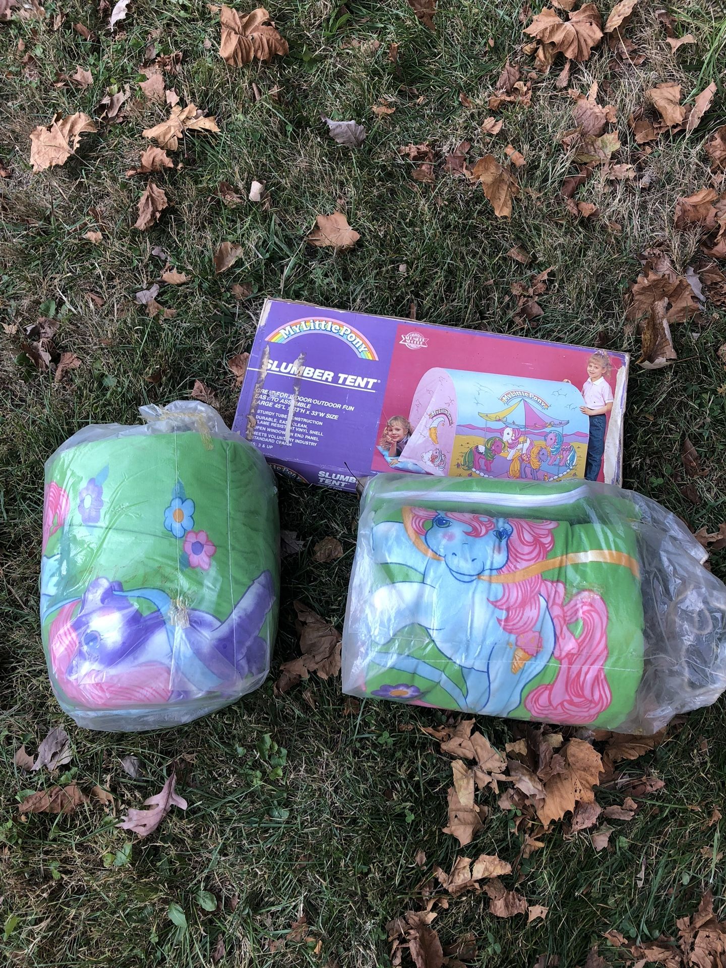 My Little Pony Sleeping Bags and Tent 1980’s