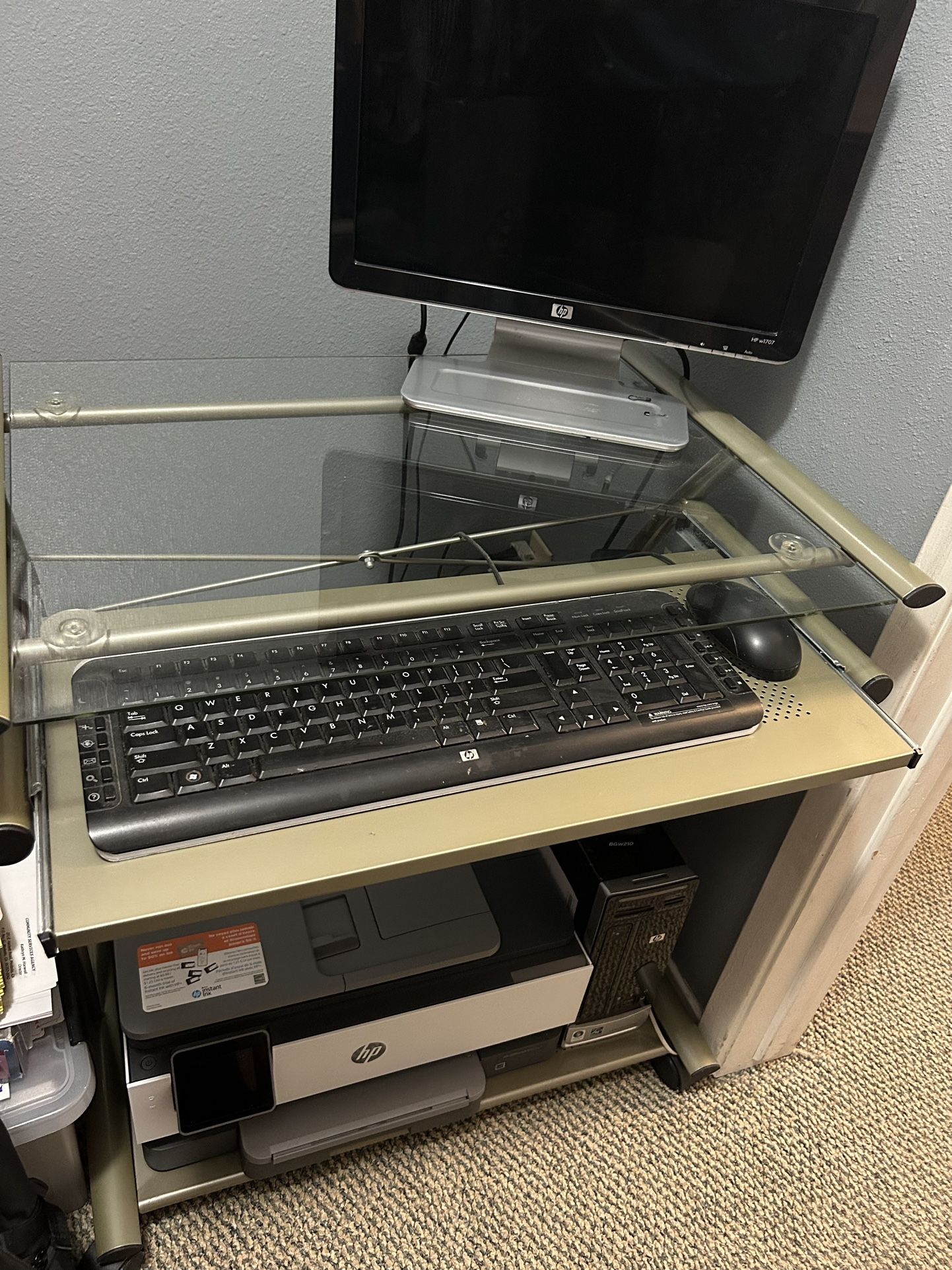 Glass Computer Desk 